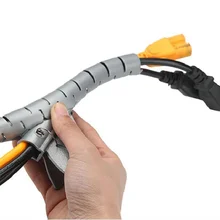 Креативная PE спиральная упаковка кабельного органайзера плетеные кабели защита шнура термоусадочная трубка для приборов
