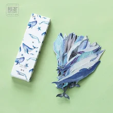 10 упаковок/партия, мирная Закладка "киты", отметка страницы, декоративная канцелярская пленка, школьный офис, поставка 30 шт./упак