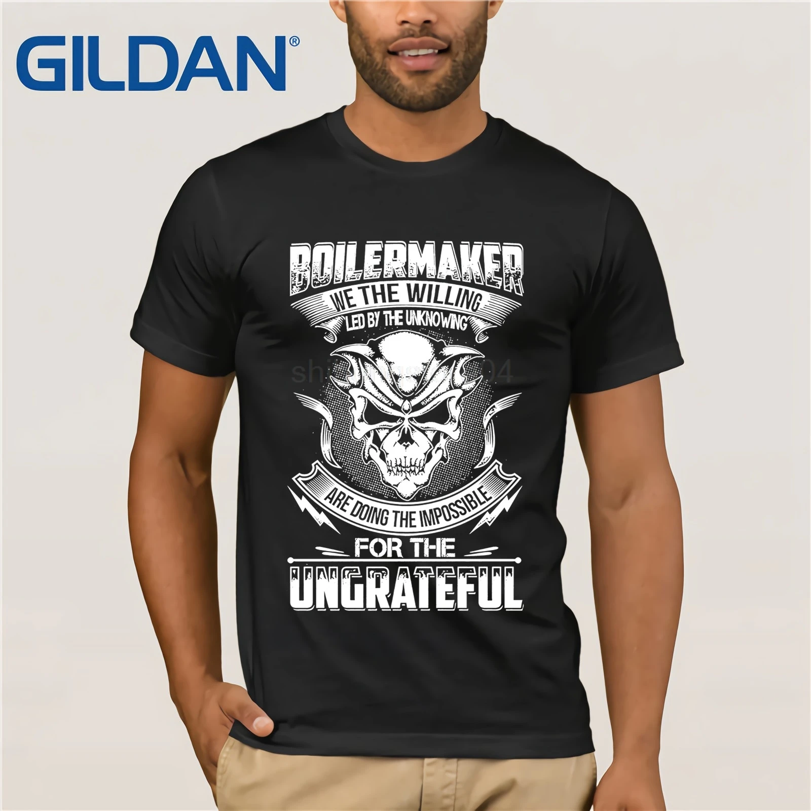 GILDAN boilermaker shirt-сделать невозможное для неблагодарного летняя футболка Летняя футболка