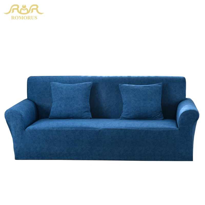 Us 24 64 35 Off Modern Plaid Navy Blue Sofa Cover All Inclusive Elastic Stretch Fabric Couch Covers For Single Two Three Four Seater Chair Sofas In