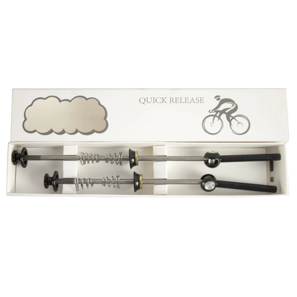 1Pair Titanium Ti Skewers 100mm/130mm Bike MTB Mountain bicycle Cycling Quick Release Lightest Black New