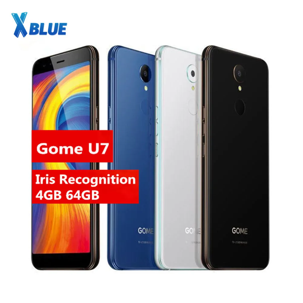 Смартфон Gome U7 5 99 дюймовый экран FHD 18:9 3050 мАч MTK6757CD восемь ядер 13 МП 4 Гб + 64 ГБ Android 7 1