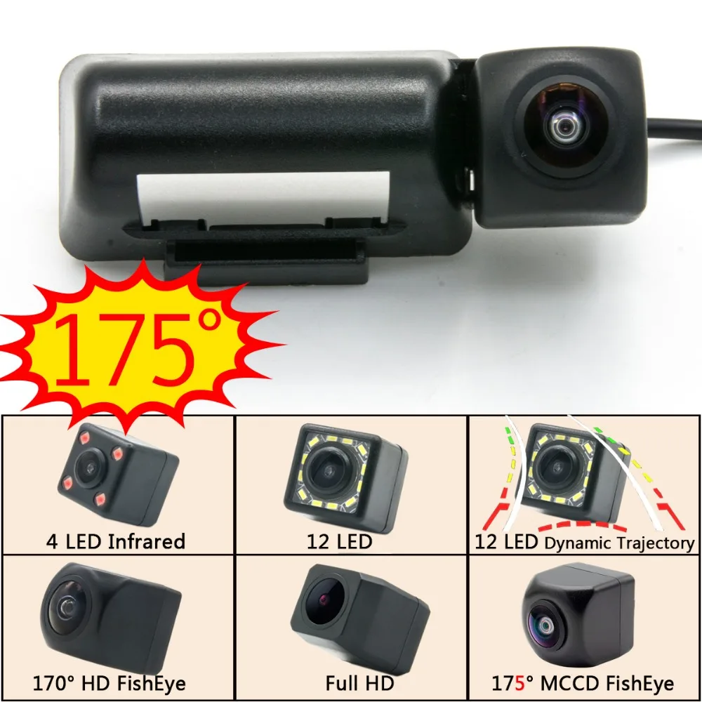 

175 Degree MCCD Fisheye Starlight 12LED Tracks Full HD Car Reverse Monitor Rear View Camera For Ford Transit MK6 MK7 2000-2013