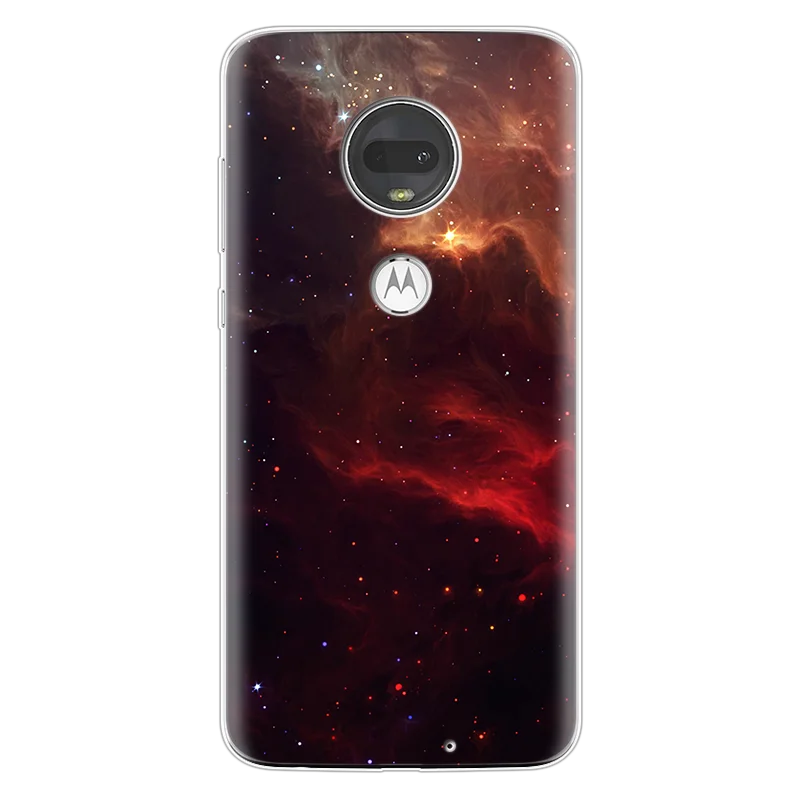 Чехол для телефона, чехол для Motorola Moto G7 G 7 Plus Play, чехол из мягкого ТПУ силикона, Забавный чехол для Motorola G7 power, чехол с космическим рисунком - Цвет: xk-richu