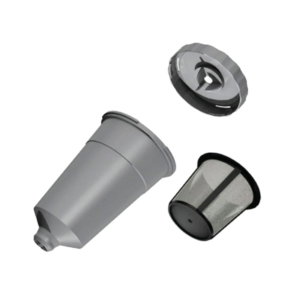 Reusable Stainless Steel Filters Refillable Coffee Capsules Pod Lid Filter Basket and Bottom Cup Filter Coffeeware for Keurig 