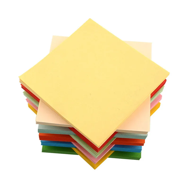 DIY 10x10 см 2-сторон Красочный оригами Бумага для украшения Дети вечерние Твердые diy украшения papercrafts