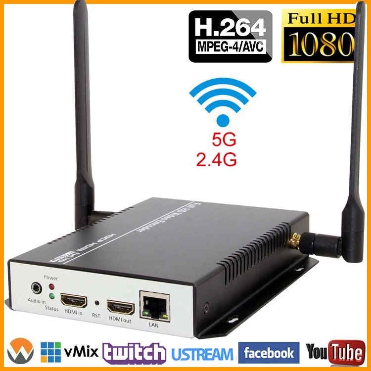 

Free Shipping HDMI Video RTSP HTTP RTMP Encoder H.264 Media Server Wireless Encoder Ustream /Youtube Live Streaming RTMP Encoder