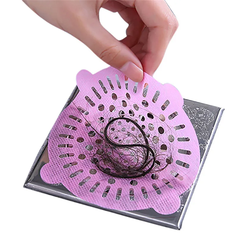 

10pcs Floor Drain Cover Plug water filter Hair Catcher Strainer Bathroom One-time Hair Anti-blocking Floor Drain #25d18