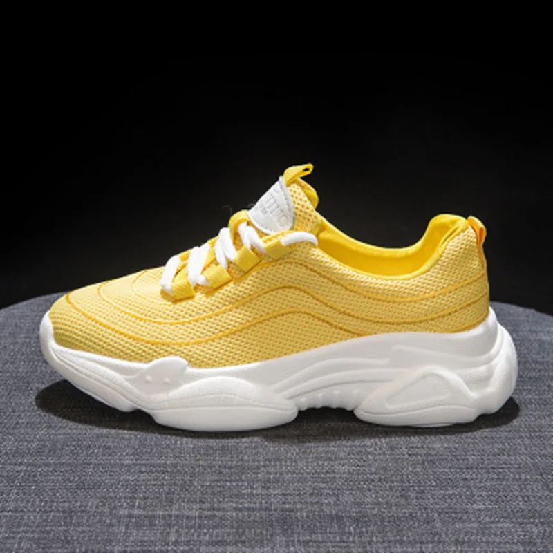 

2019 Woman's Summer Sneaker Outdoor Breathable Lace-Up Running Shoes Ladies Casual Walking Sports Shoes SS55