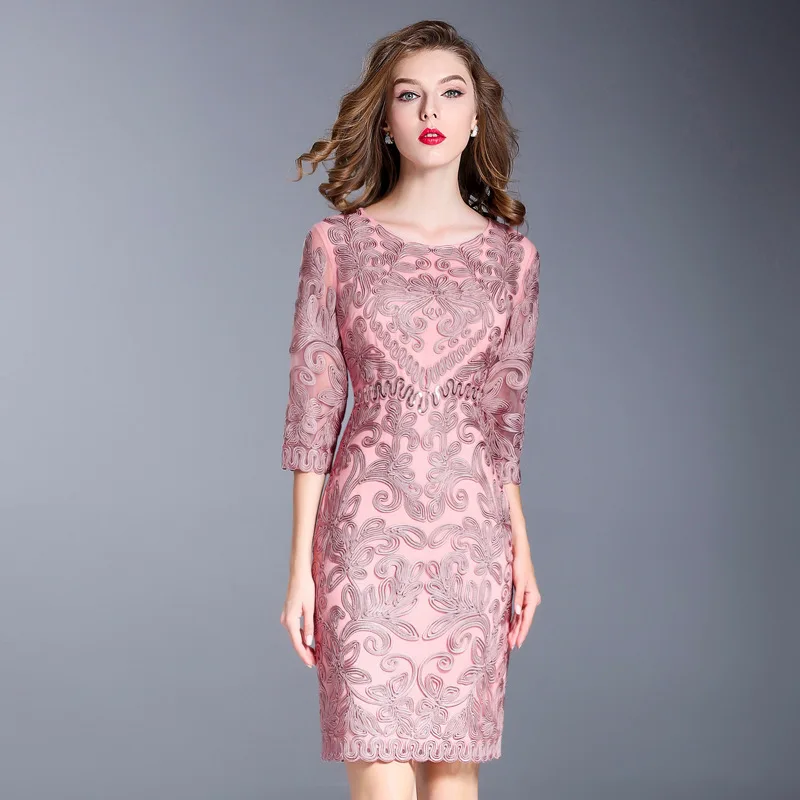 Женское винтажное платье карандаш с вышивкой размеры до XXXL|dresses size m|pencil dressdress plus |