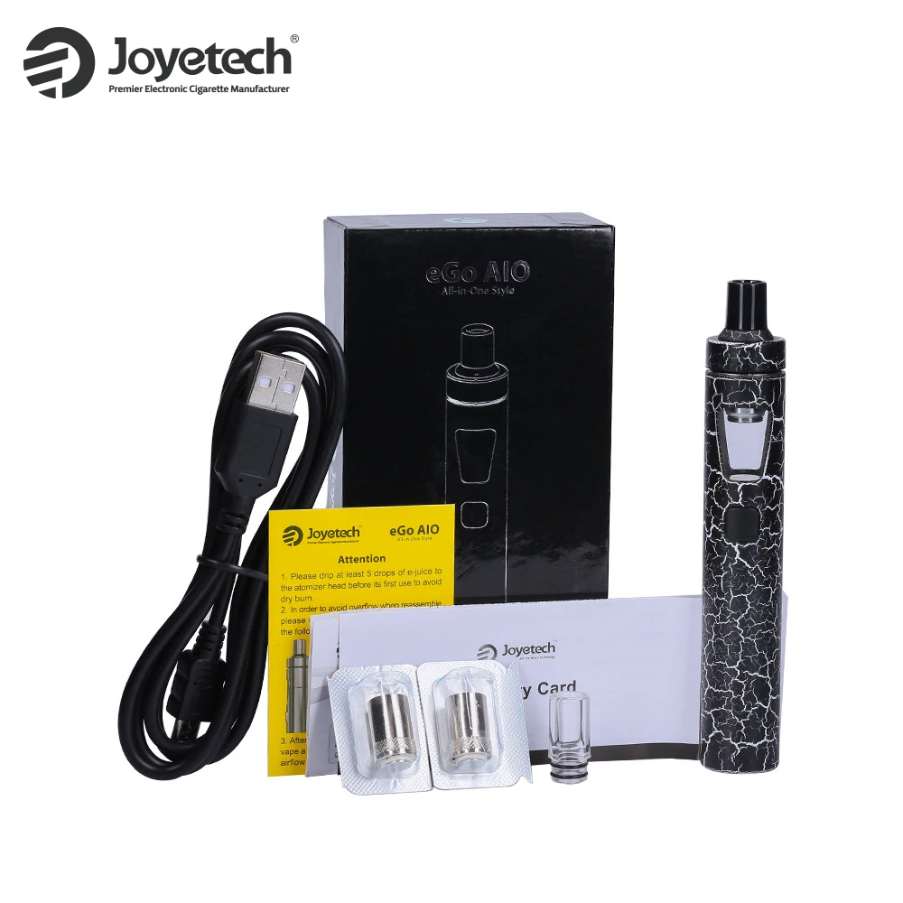 Оригинальный стартовый набор Joyetech EGo AIO вейп ручка с 1500 мАч модом BF SS316 катушка 2 мл