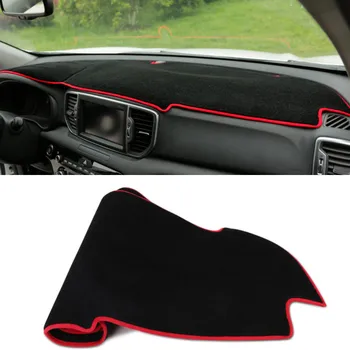 

Zlord Car Polyester Dashboard Pad Instrument Platform Desk Avoid Mats Cover Case Stickers for KIA Sportage KX5 QL 2016-2018