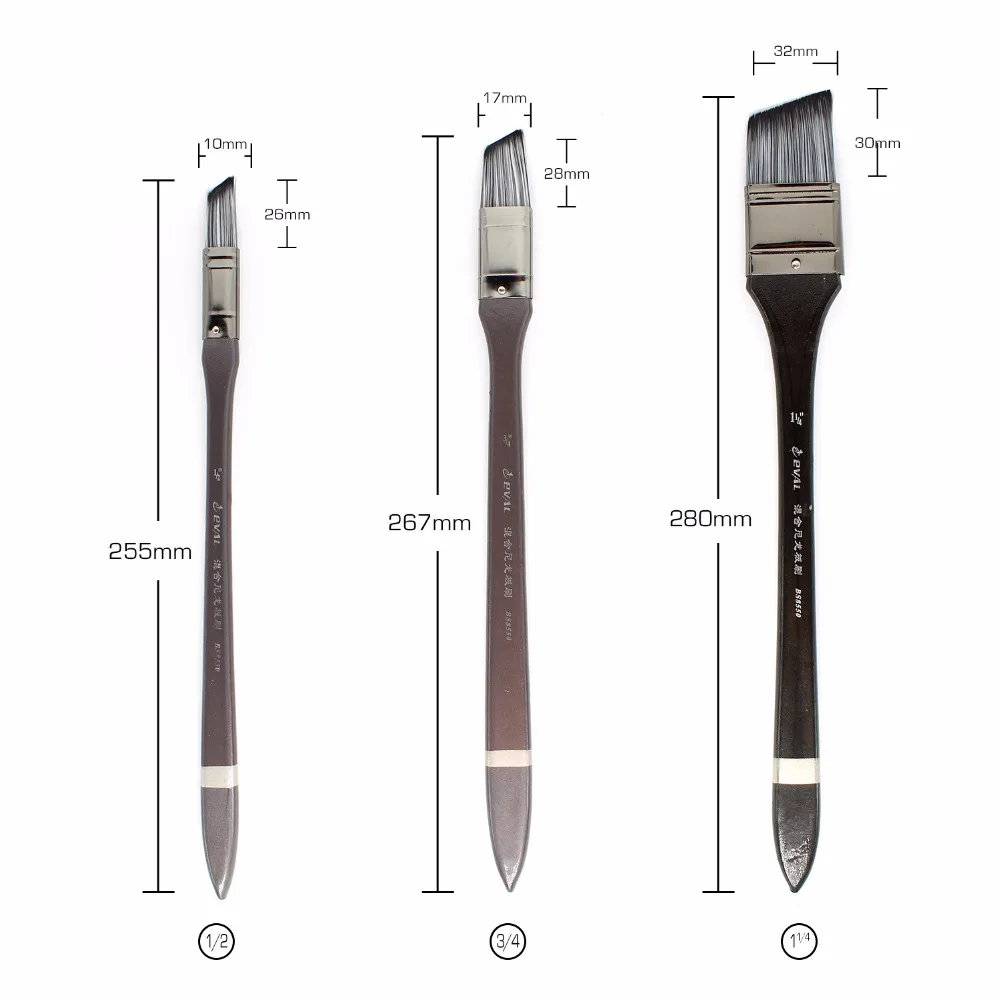 Eval 1p Painting Brushes Graffiti tools Set Art Painting Brush Bristle