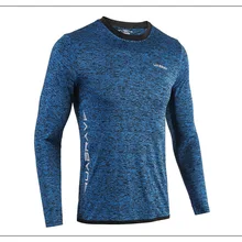 UABRAV Для мужчин футболка для бега с длинными рукавами Sportwears Быстрый сухой спортивные Training Топы 3 цветов