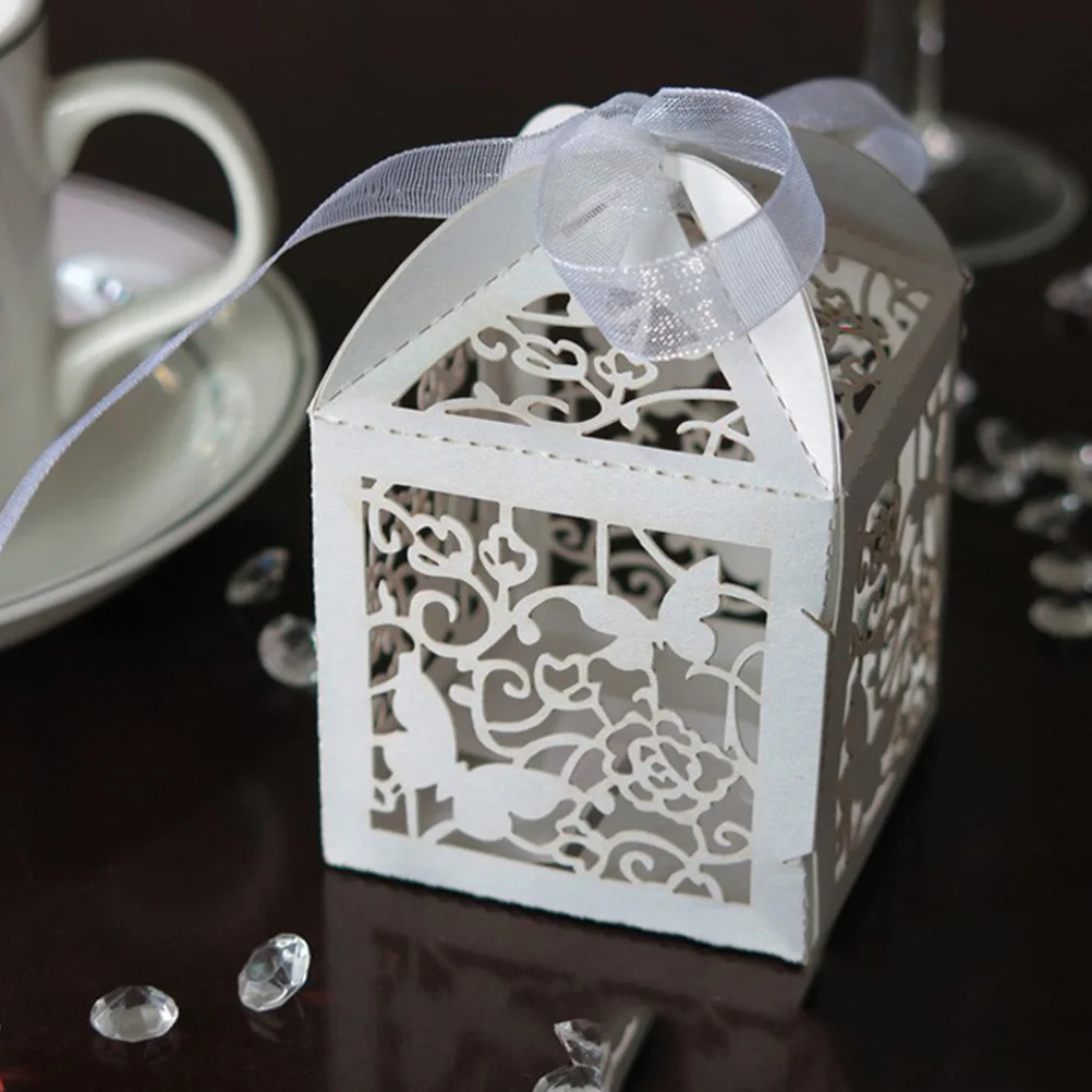10 stücke butterfly baby dusche pralinenschachtel hochzeit bevorzugt kästen mit band geschenke für gäste geburtstag