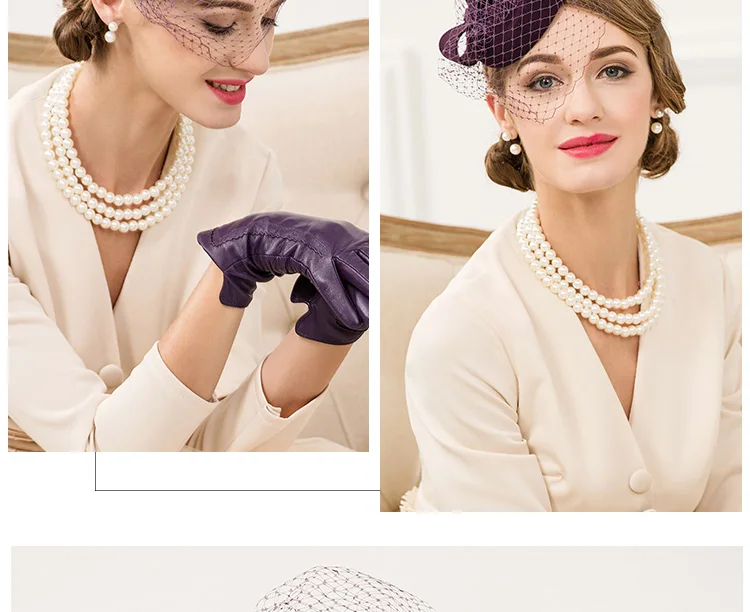 FS шерсть Pillbox шляпы с вуалью для женщин Fedora фиолетовое свадебное платье Кепка в британском стиле чародей Женская шляпка шляпы