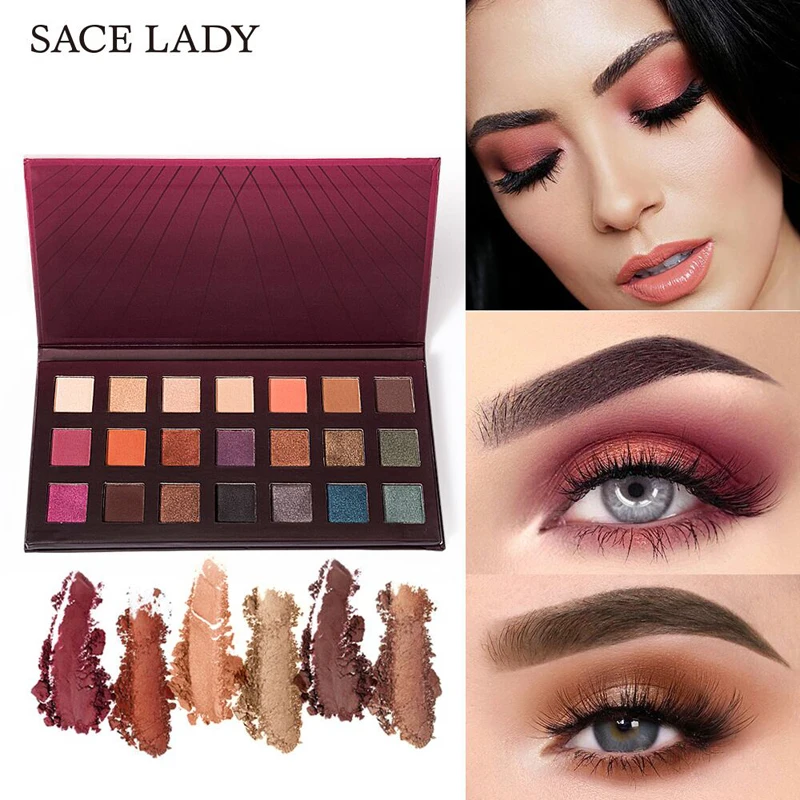 SACE LADY 21 цвет мерцающие и матовые тени для век Палитра пигментированная
