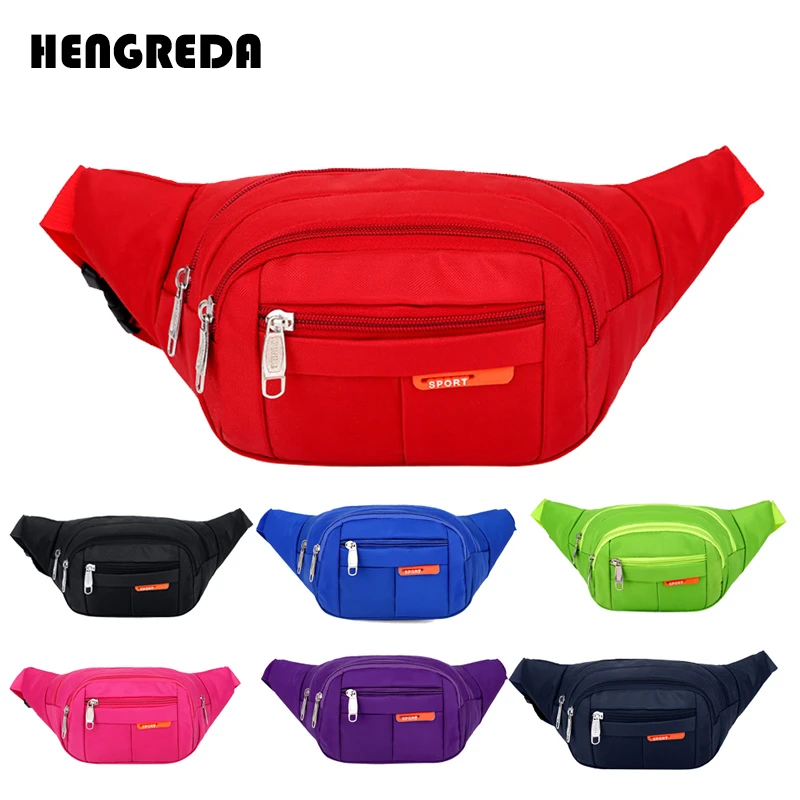 Riñonera múltiples funciones para hombre y mujer, bolso con correa ajustable para cintura, cadera, pecho y vientre, 6 "P|Riñoneras| - AliExpress