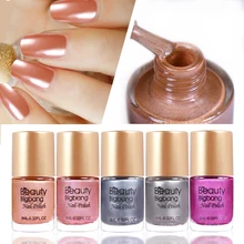 BeautyBigBang 5 бутылок 9 мл эффект зеркальных ногтей Набор лаков лак великолепный лак для ногтей, метал комплект лаки для ногтей