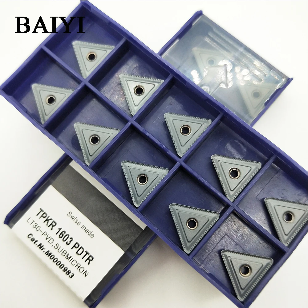 10pcs TPKR 1603 PDTR LT30 CNC blade carbide insert milling inserts tools blade