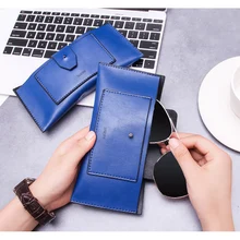

High quality PU Sunglasses Case Portable retro Sunglasses Storage Bag men's glasses Travel Box