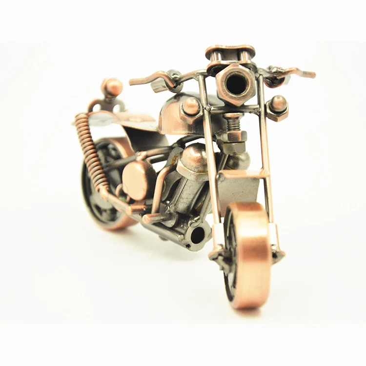 Pure Handmade Iron Motorcycle Model Metal Art Moto...
