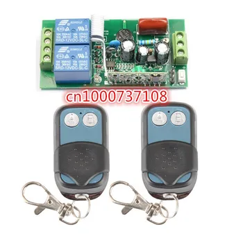 

AC220V 2CH Wireless Remote Control switch System Momentary/Toggle/Latched aduste 10A 315/433 1Receiver&2 Transmitter