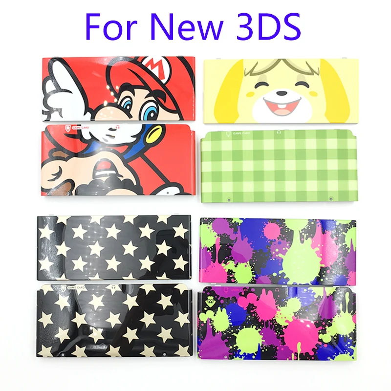 

For New 3DS Cartoon pattern Top+Bottom Faceplate For New 3DS Housing Shell Cover Case
