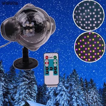 

LED stage outdoor lawn garden waterproof white light color snowflake love remote control pattern projection lamp CD50 W03