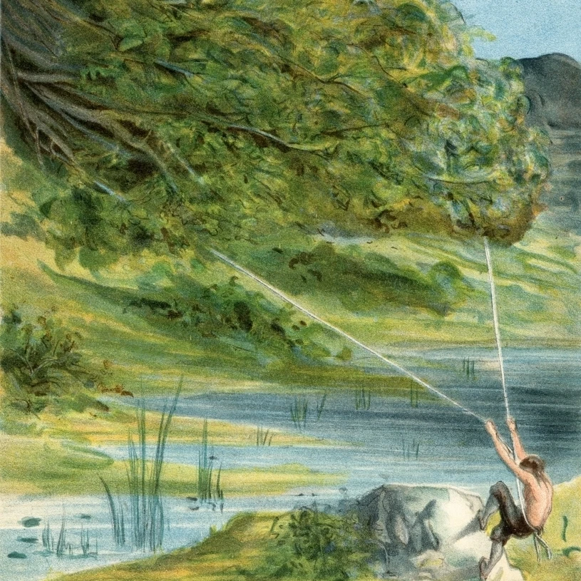 Baron Munchausen Finds Another Excellent Servant Illustration By Alphonse Adolf Bichard From The Book The Adventures Of