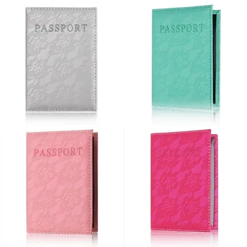 

Universal Luxury Elegant Women Passport Cover Pink World Universal Travel Passport Ticket Holder Cover Passport Case Pouch