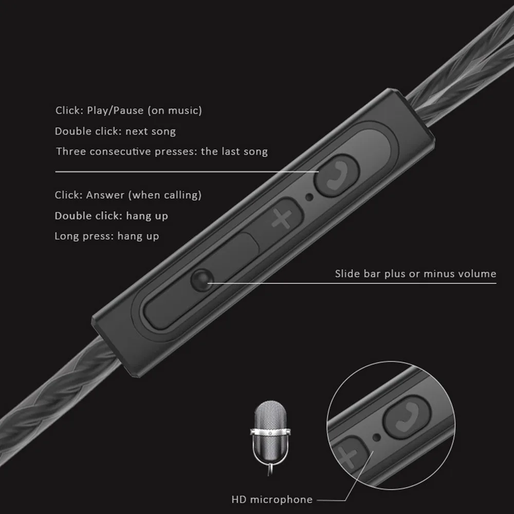 Новые модные проводные наушники бас тяжелый двойной драйвер стерео HIFI наушники спортивные музыкальные наушники с микрофоном для смартфонов