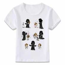 Детская одежда, футболка с Дартом Вейдером из фильма «Звездные войны Лея и Скайуокер футболка Hoosier Daddy для мальчиков и девочек ясельного и дошкольного возраста футболки oal041