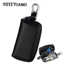 YOTEYIANO кошельки Ключевые натуральная кожа ID банк держатель для карт многофункциональный карты посылка ключа автомобиля посылка унисекс Key Holder Case