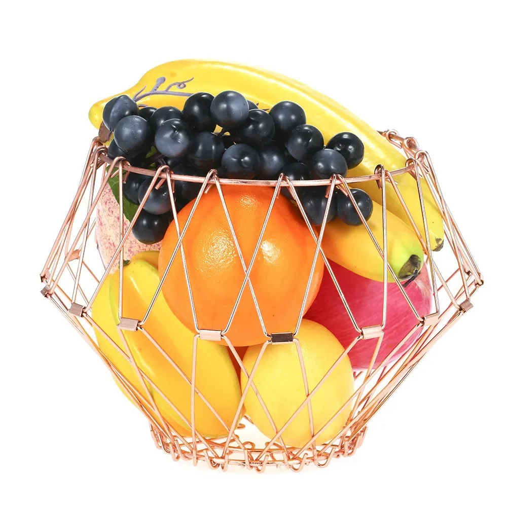 

Transforming Flexible Wire Basket for Fruit Bread or Decorative Items