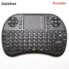 Русская Беспроводная мини-клавиатура 2,4 ГГц многофункциональная клавиатура Air mouse 2 в 1 пульт дистанционного управления для ПК Pad Android tv Box HTPC IP tv