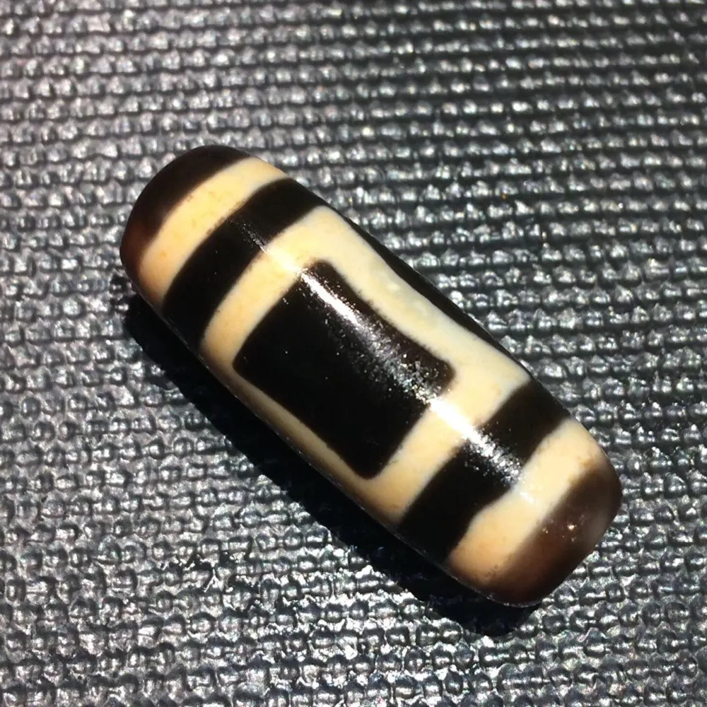 

190110-3 Natural Agate Materials Pendant and NecklaceEarth and Sky Tibetan Dzi Beads Powerful Amulet Collectible Real Dzi