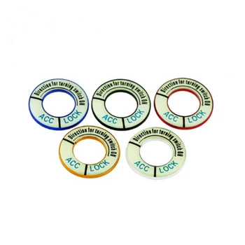 

Foal Burning Aluminium Alloy Car Ignition Key Ring Cover Decorative Trim Sticker for Peugeot 2008 308 301 307 408 508 407 3008