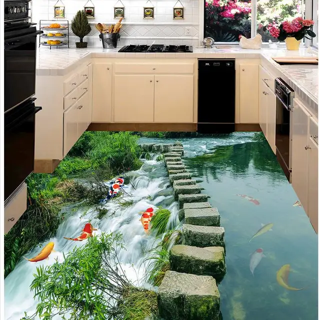 Tienda online 3d wallpaper piso para sala de hÃgado de pescado 3d ...