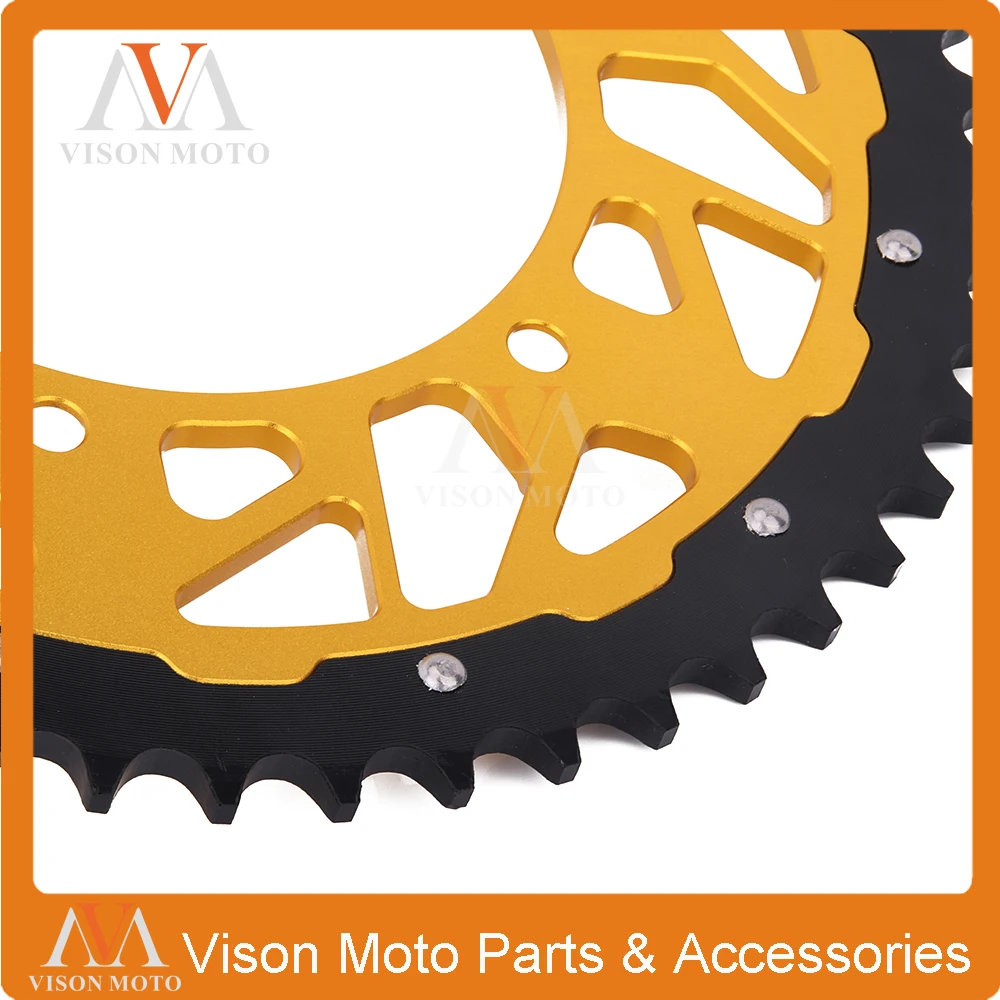Задняя звездочка цепи CNC 42T 47T 48T 49T 50T 51T для Suzuki TSR DR DRZ RM RMX RS 125 200 250 350 400 450 RM125 RM250 E