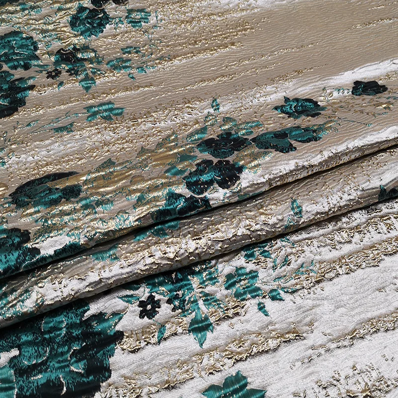 

(120 cm/lot) brocade fabric for sewing jacquard fabrics yarn dyed patchwork cloth DIY telas fat quarters metallic quilting