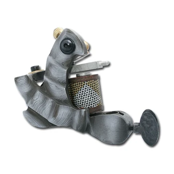 

5Pcs/lot Professional Damascus Tattoo Machine 10 Wrap Coils Iron Cast Frame Custom Tattoo Gun For Liner Shader DTM-6029-Q1