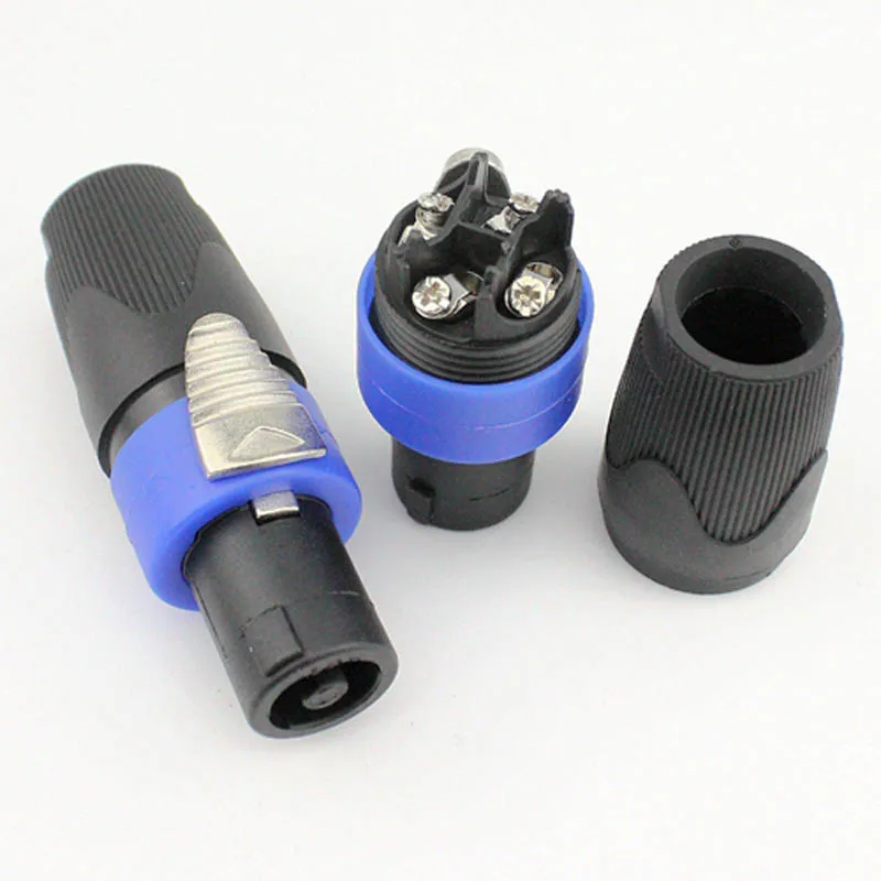 10pcs/lot Speaker XLR Connector Four Core Professional Speaker Stereo