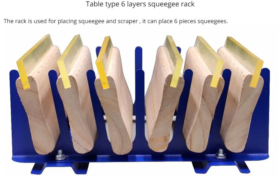 Стол для трафаретной печати типа 6 слоев ракель для трафаретной печати