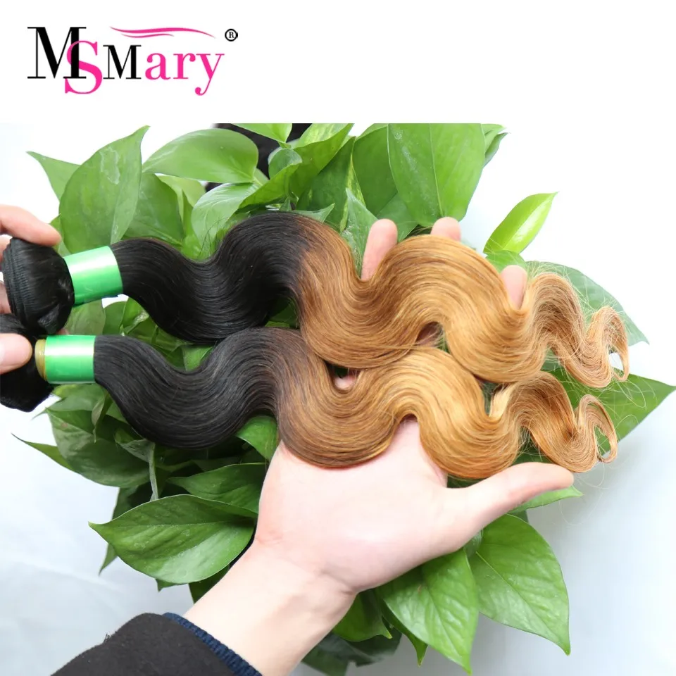 Ombre Peruvian Virgin Hair Body Wave 3Pcs Blonde Ombre Human Hair Weave Bundles Soft 7A Ombre Hair Extensions Black Friday Deals (9)