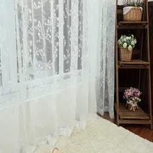 Кружева Шторы s Jacquard Дизайн Sheer Панель Тюль Шторы для Гостиная Bedroon балкон органзы ткани шторы