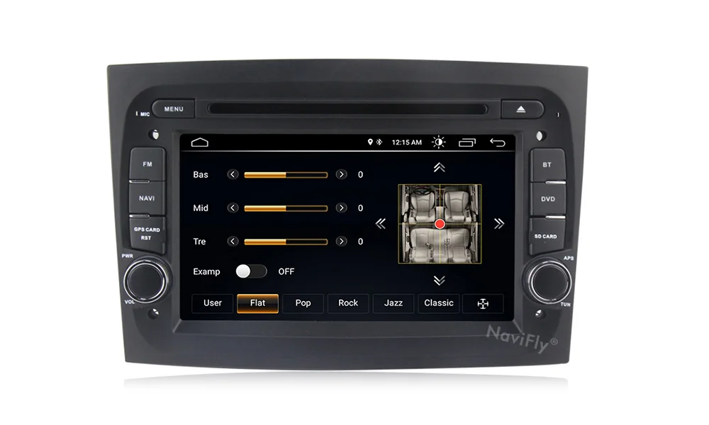 Clearance NaviFly 2din Android 8.1 Car dvd multimedia player radio audio for FIAT DOBLO 2016 2017 GPS Navigation WIFI RDS SD USB BT Canbus 15