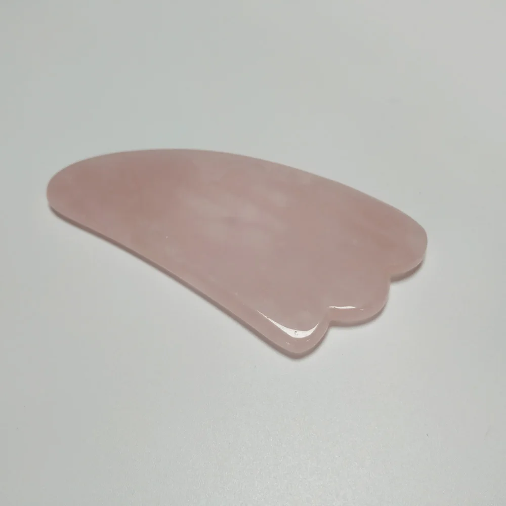 Natural Rose Quartz face slimmer Tools Guasha Scraping Tool  (5)
