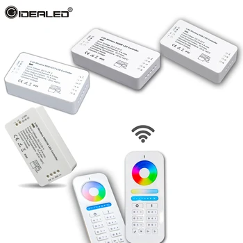 

Wireless WIFI Controller 2.4GHz RF Wireless RGBW Controller DC12V-24V RGB led strip rgbw controller with 8 zone remote Control
