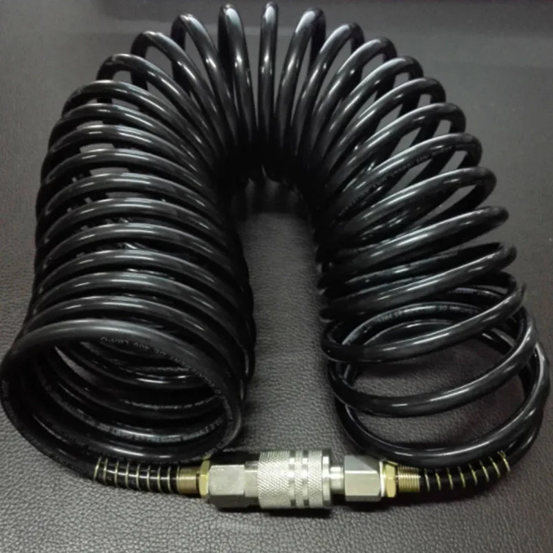 

7.5M/25FT Air Hose Fittings Recoil Pneumatic Airline Compressor 200 PSI Quick Coupler MAL999